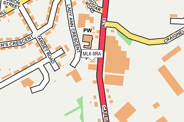 Map of NVGAS ROADSIDE RETAIL LIMITED at local scale