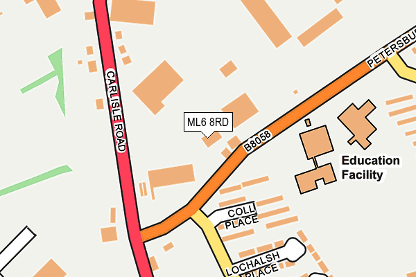 ML6 8RD map - OS OpenMap – Local (Ordnance Survey)