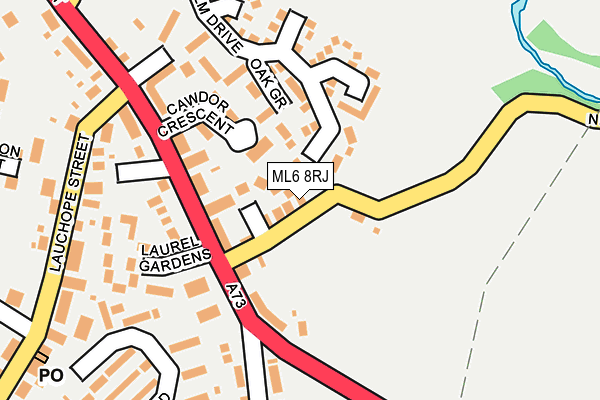 ML6 8RJ map - OS OpenMap – Local (Ordnance Survey)