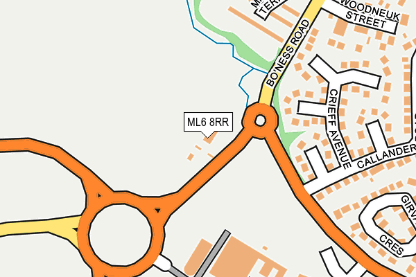 ML6 8RR map - OS OpenMap – Local (Ordnance Survey)