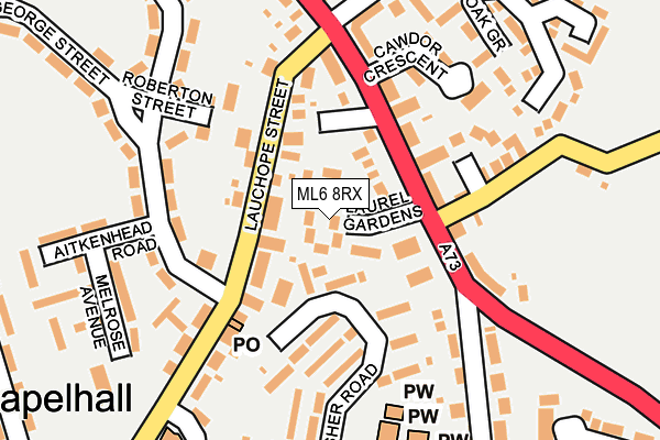 ML6 8RX map - OS OpenMap – Local (Ordnance Survey)