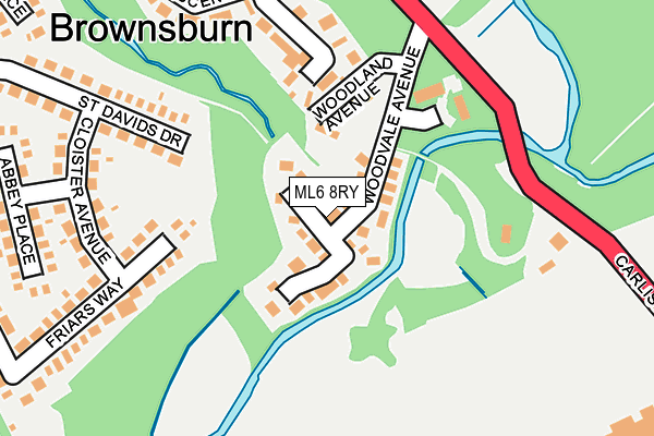 ML6 8RY map - OS OpenMap – Local (Ordnance Survey)