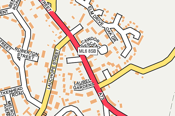 ML6 8SB map - OS OpenMap – Local (Ordnance Survey)