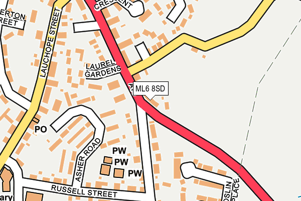 ML6 8SD map - OS OpenMap – Local (Ordnance Survey)