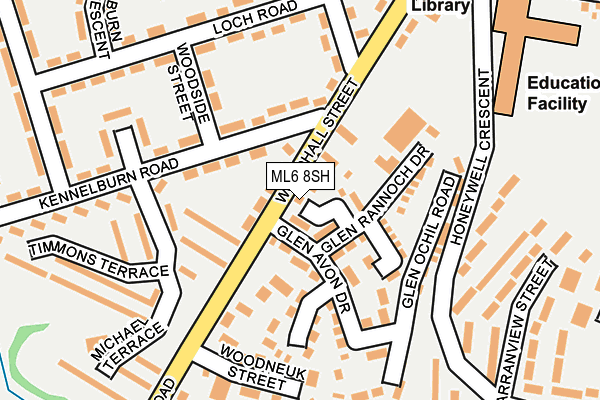 ML6 8SH map - OS OpenMap – Local (Ordnance Survey)