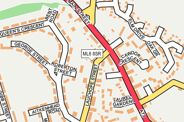 ML6 8SR map - OS OpenMap – Local (Ordnance Survey)