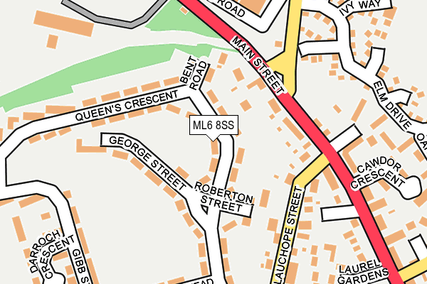 ML6 8SS map - OS OpenMap – Local (Ordnance Survey)