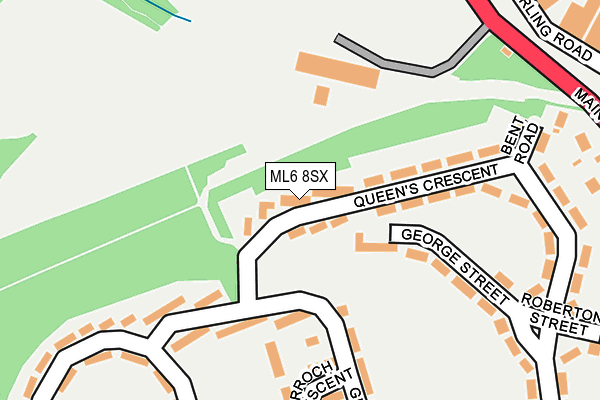 ML6 8SX map - OS OpenMap – Local (Ordnance Survey)