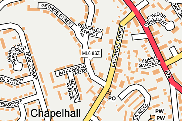 ML6 8SZ map - OS OpenMap – Local (Ordnance Survey)
