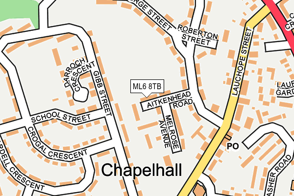 ML6 8TB map - OS OpenMap – Local (Ordnance Survey)