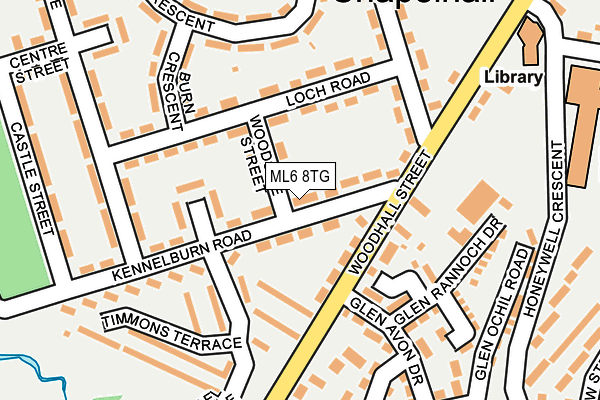 ML6 8TG map - OS OpenMap – Local (Ordnance Survey)