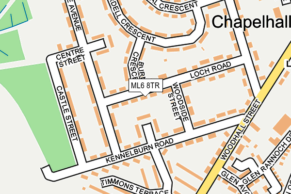 ML6 8TR map - OS OpenMap – Local (Ordnance Survey)