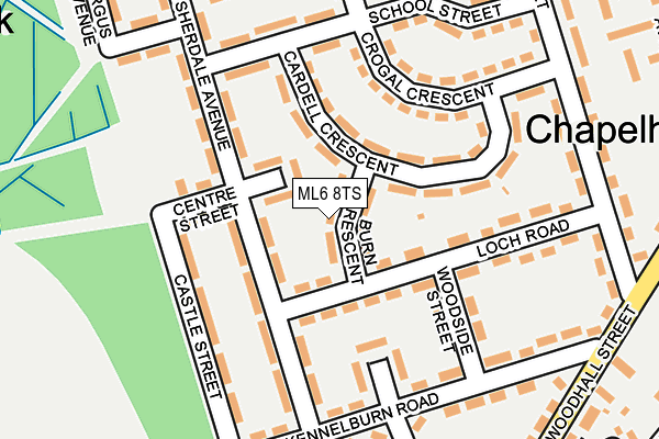 ML6 8TS map - OS OpenMap – Local (Ordnance Survey)