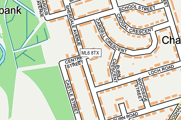 ML6 8TX map - OS OpenMap – Local (Ordnance Survey)