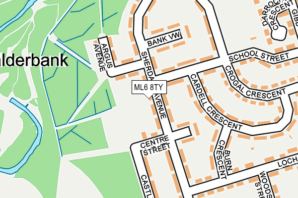 ML6 8TY map - OS OpenMap – Local (Ordnance Survey)