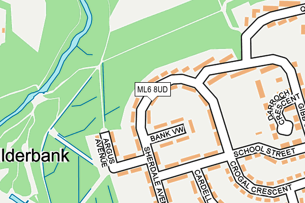 ML6 8UD map - OS OpenMap – Local (Ordnance Survey)