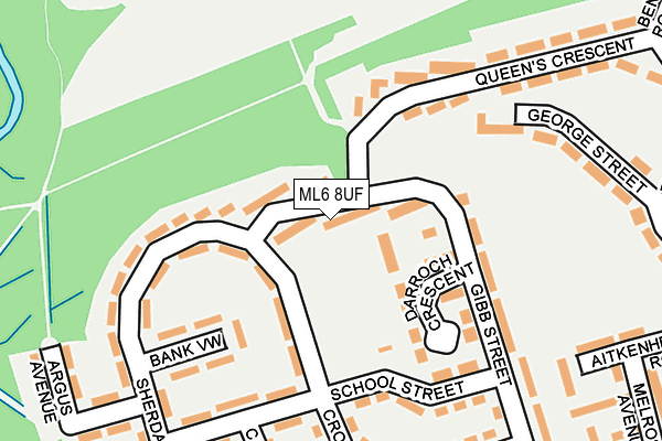 ML6 8UF map - OS OpenMap – Local (Ordnance Survey)