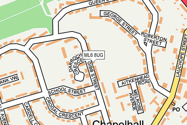 ML6 8UG map - OS OpenMap – Local (Ordnance Survey)