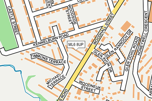 ML6 8UP map - OS OpenMap – Local (Ordnance Survey)