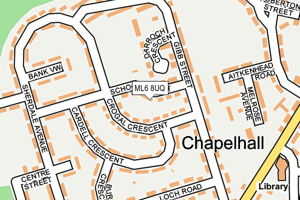 ML6 8UQ map - OS OpenMap – Local (Ordnance Survey)