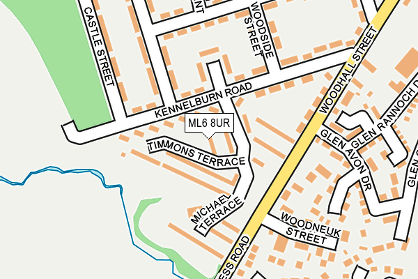 ML6 8UR map - OS OpenMap – Local (Ordnance Survey)
