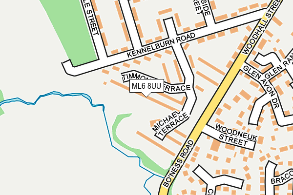 ML6 8UU map - OS OpenMap – Local (Ordnance Survey)