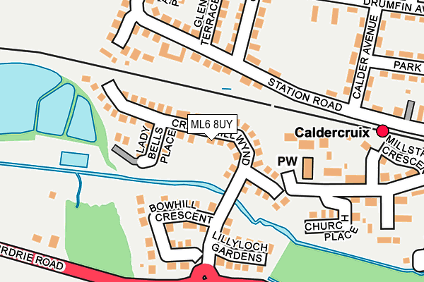 ML6 8UY map - OS OpenMap – Local (Ordnance Survey)