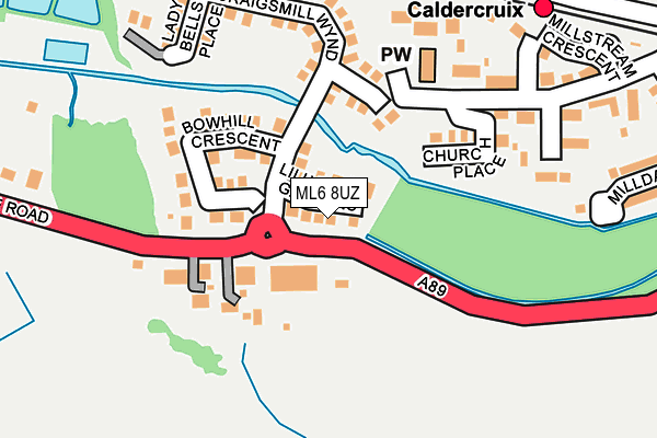 ML6 8UZ map - OS OpenMap – Local (Ordnance Survey)