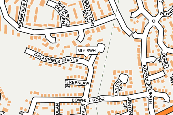 ML6 8WH map - OS OpenMap – Local (Ordnance Survey)