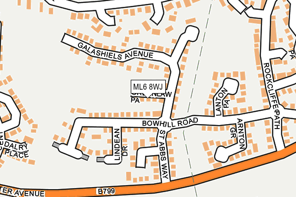 ML6 8WJ map - OS OpenMap – Local (Ordnance Survey)
