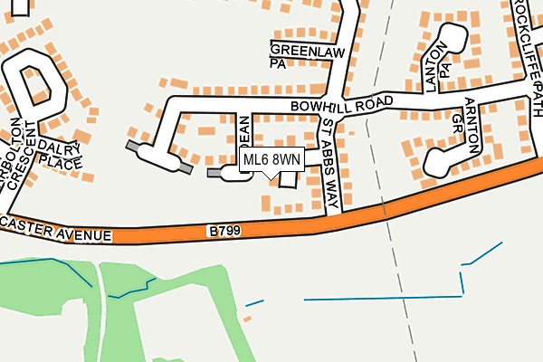ML6 8WN map - OS OpenMap – Local (Ordnance Survey)