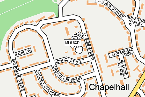 ML6 8XD map - OS OpenMap – Local (Ordnance Survey)