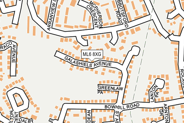 ML6 8XG map - OS OpenMap – Local (Ordnance Survey)