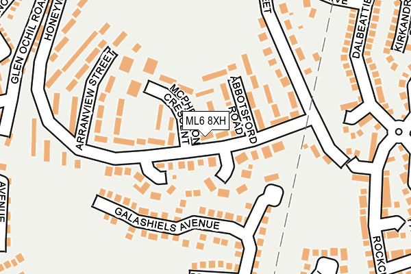 ML6 8XH map - OS OpenMap – Local (Ordnance Survey)