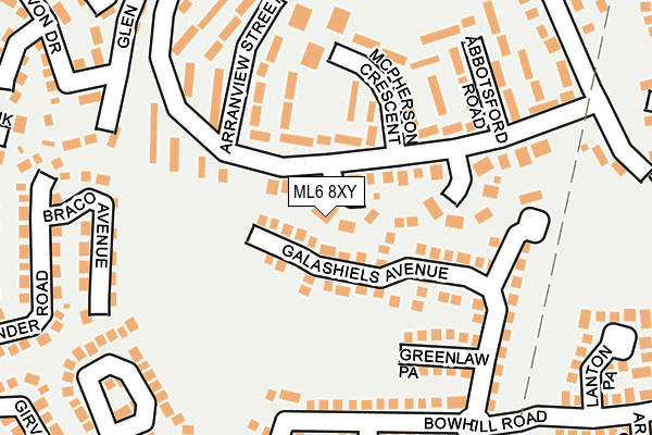 ML6 8XY map - OS OpenMap – Local (Ordnance Survey)