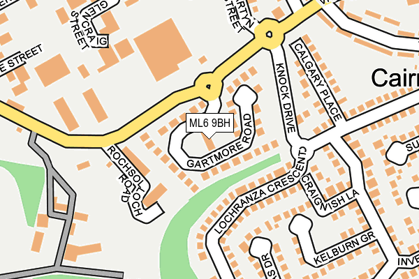 ML6 9BH map - OS OpenMap – Local (Ordnance Survey)