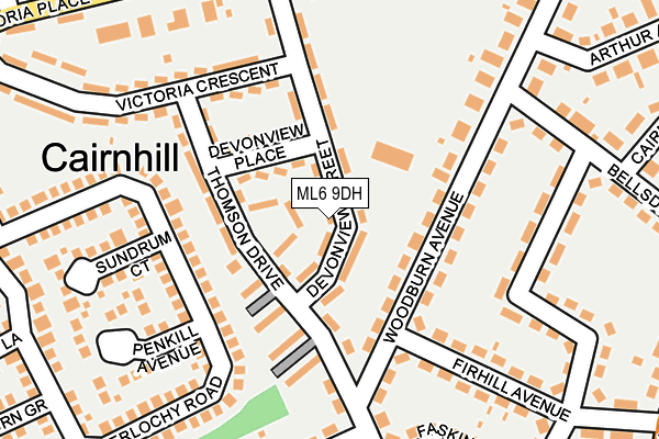 ML6 9DH map - OS OpenMap – Local (Ordnance Survey)