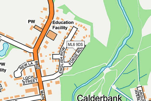 Map of CALEDONIA WASTE LTD at local scale