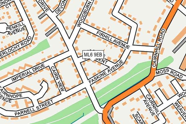 ML6 9EB map - OS OpenMap – Local (Ordnance Survey)