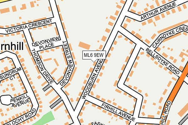 ML6 9EW map - OS OpenMap – Local (Ordnance Survey)