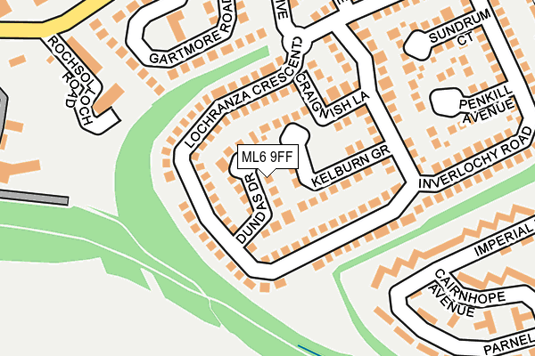 ML6 9FF map - OS OpenMap – Local (Ordnance Survey)