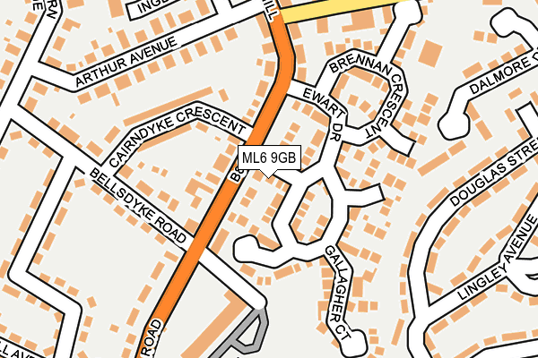 ML6 9GB map - OS OpenMap – Local (Ordnance Survey)