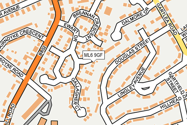 ML6 9GF map - OS OpenMap – Local (Ordnance Survey)