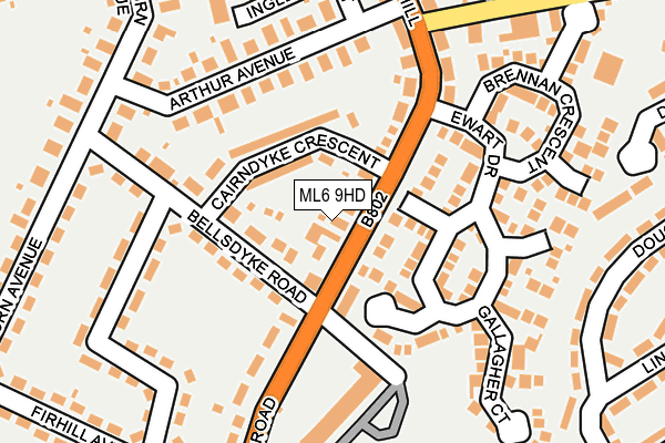 ML6 9HD map - OS OpenMap – Local (Ordnance Survey)