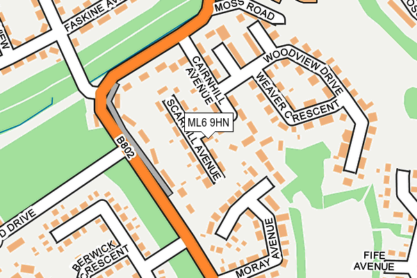 ML6 9HN map - OS OpenMap – Local (Ordnance Survey)