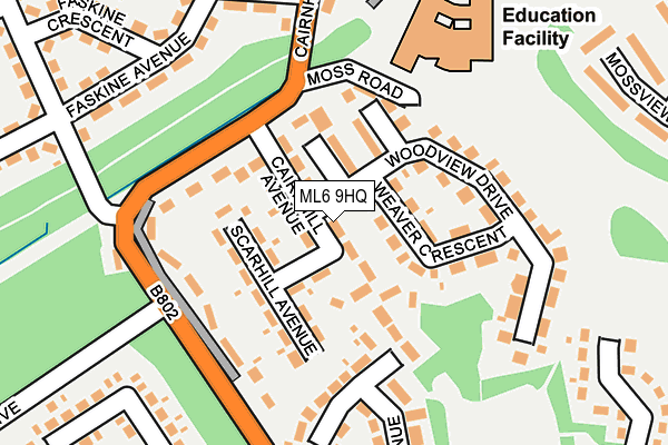 ML6 9HQ map - OS OpenMap – Local (Ordnance Survey)