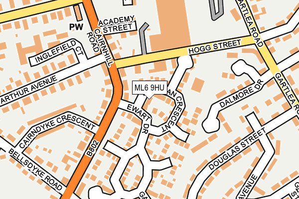 ML6 9HU map - OS OpenMap – Local (Ordnance Survey)