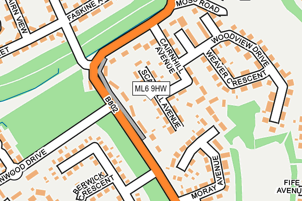 ML6 9HW map - OS OpenMap – Local (Ordnance Survey)