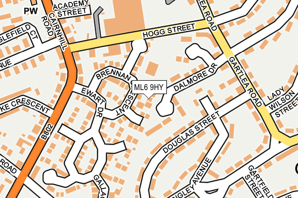 ML6 9HY map - OS OpenMap – Local (Ordnance Survey)