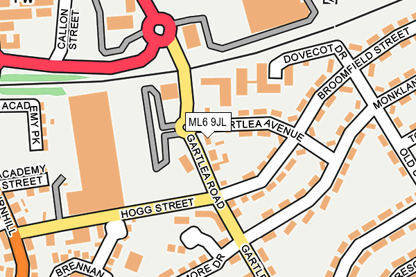 ML6 9JL map - OS OpenMap – Local (Ordnance Survey)